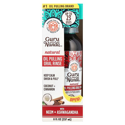 Natural Oil Pulling Oral Rinse, Coconut + Cinnamon