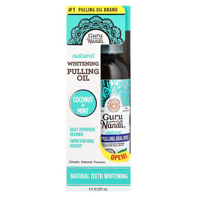Natural Whitening Pulling Oil, Coconut + Mint