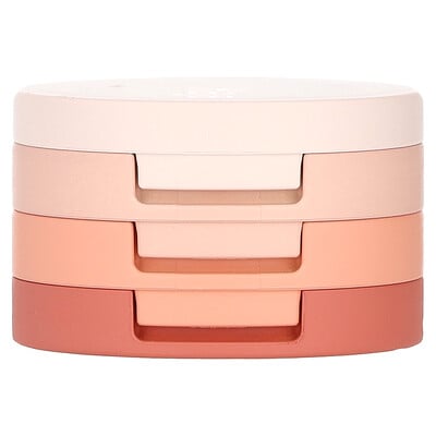Beauty Bento, Bouncy Chrome, Shimmer & Matte Eyeshadow Trio, 16 Peach Madeline