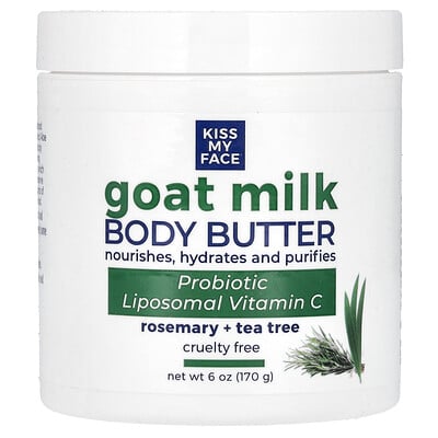 Goat Milk Body Butter, Rosemary + Tea Tree