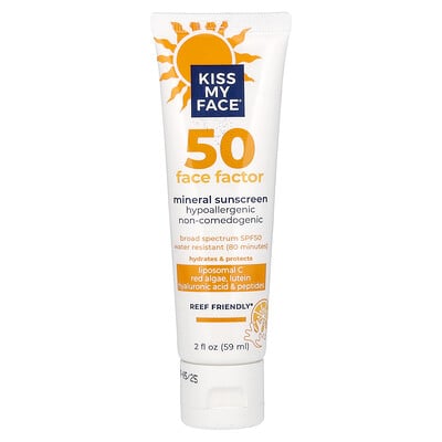 50 Face Factor, Mineral Sunscreen, Spf 50