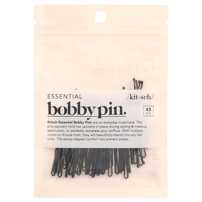 Essential Bobby Pin, Black, 45 Pins