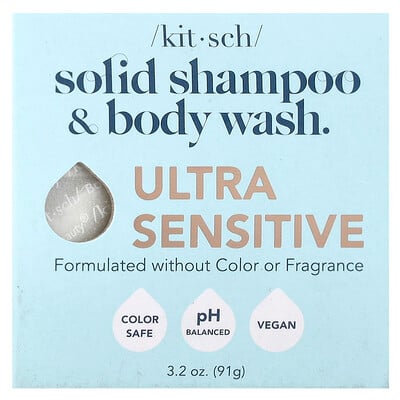 Solid Shampoo & Body Wash Bar, Ultra Sensitive