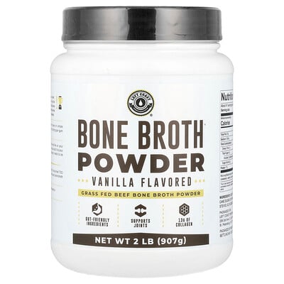 Bone Broth Powder, Vanilla, 2 Lb