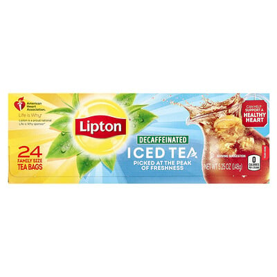 Iced Tea, Decaffeinated, 24 Family Size Tea Bags