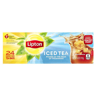 Black Tea, Iced Tea, 24 Family Size Tea Bags