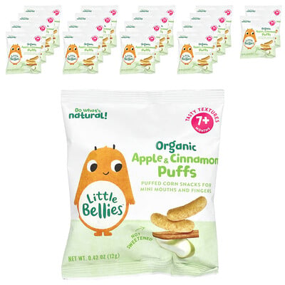 Organic Apple & Cinnamon Puffs, 7+ Months, 18 Bags