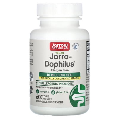Vegan Jarro-dophilus, Allergen Free, 10 Billion Cfu, 60 Veggie Capsules