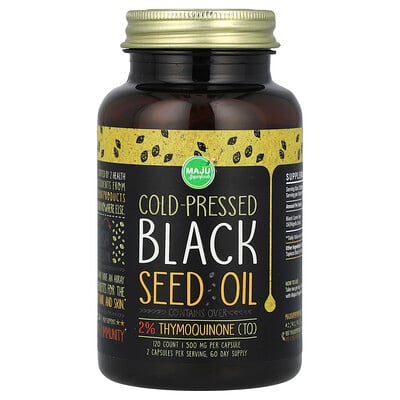 Cold-pressed Black Seed Oil, 120 Count