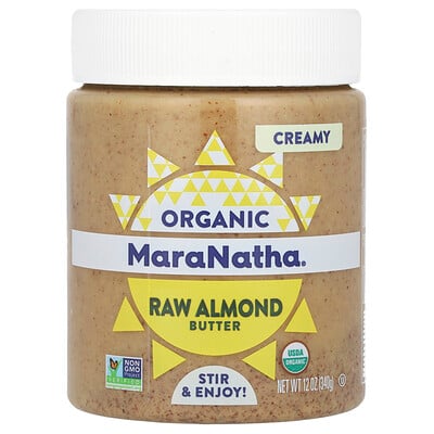 Organic Raw Almond Butter, Creamy