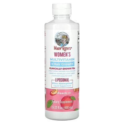 Women's Multivitamin + Hair Growth, Peach