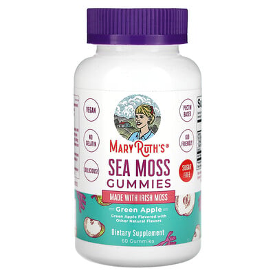 Sea Moss Gummies, Green Apple, 60 Gummies