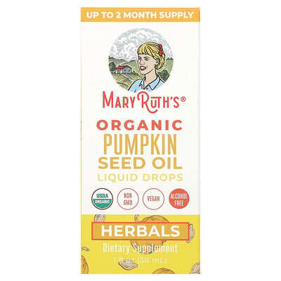 Organic Pumpkin Seed Oil Liquid Drops, Alcohol Free