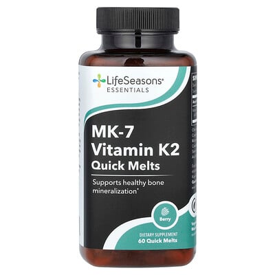 Essential, Mk-7 Vitamin K2 , Quick Melts, Berry , 60 Quick Melts