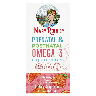 Prenatal & Postnatal Omega-3 Liquid Drops, Orange