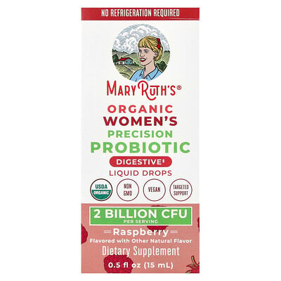Organic Women's Precision Probiotic, Liquid Drops, Raspberry , 2 Billion Cfu