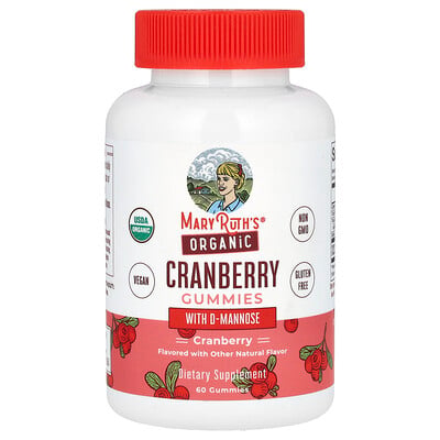 Organic Cranberry Gummies With D-mannose, 60 Gummies