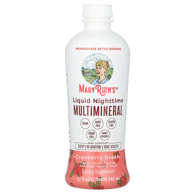 Liquid Nighttime Multimineral, Cranberry Dream