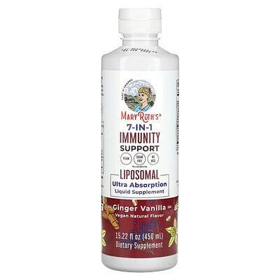 7-in-1 Immunity Support Liposomal, Ultra Absorption, Ginger Vanilla