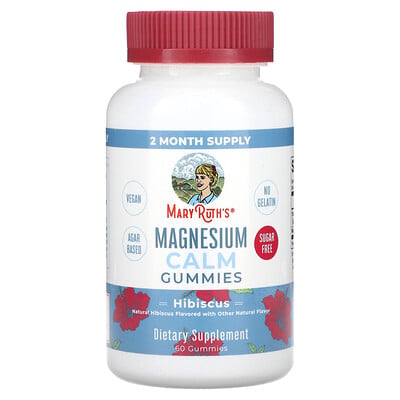 Magnesium Calm Gummies, Hibiscus, 60 Gummies