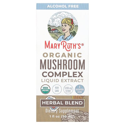 Organic Mushroom Complex Liquid Extract, Alcohol Free