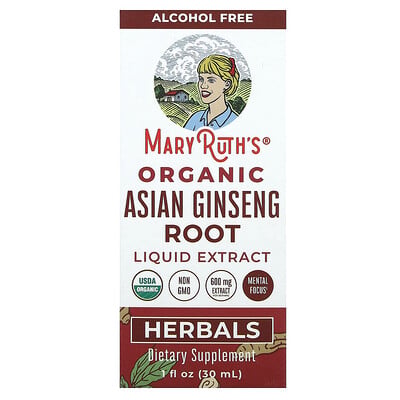 Organic Asian Ginseng Root Liquid Extract