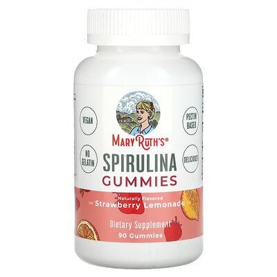 Spirulina Gummies, Strawberry Lemonade, 90 Gummies