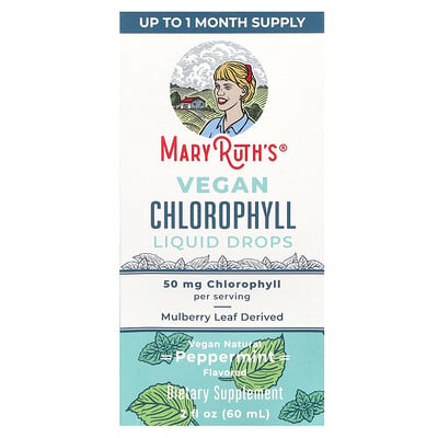 Vegan Chlorophyll Liquid Drops, Peppermint