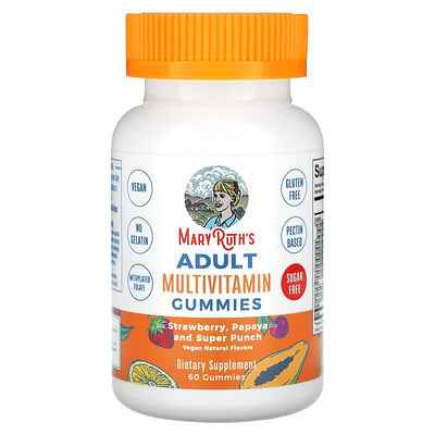 Adult Multivitamin, Strawberry, Papaya And Super Punch, 60 Gummies