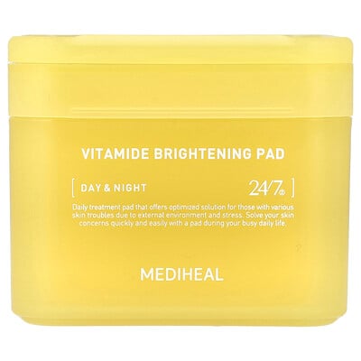 Vitamide Brightening Pad, Day & Night, 100 Pads