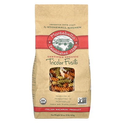 Organic Tricolor Fusilli