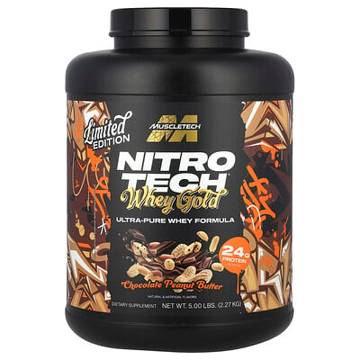 Nitro-tech® Whey Gold, Chocolate Peanut Butter, 5 Lbs