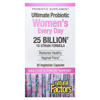 Ultimate Probiotic Women's Every Day, 25 Billion , 30 Vegetarian Capsules