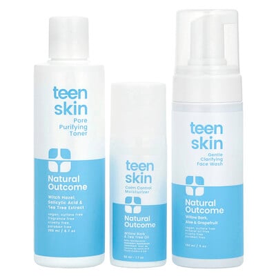 Teen Skin, Everyday Face Kit, 3 Piece Kit