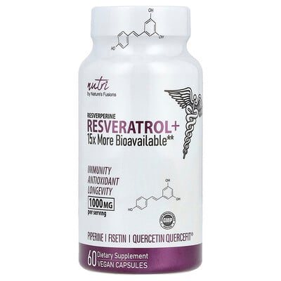 Nutri, Resveratrol+ , 60 Vegan Capsules