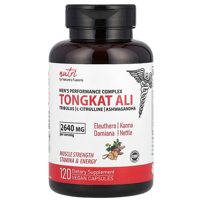 Nutri, Tongkat Ali, Men's Performance Complex, 120 Vegan Capsules