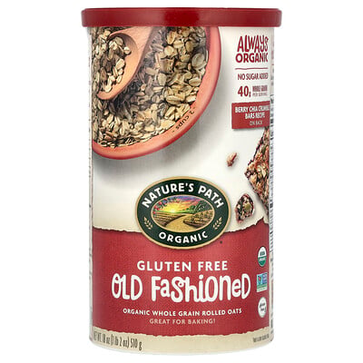 Organic Whole Grain Rolled Oats, Gluten Free, Old Fashioned
