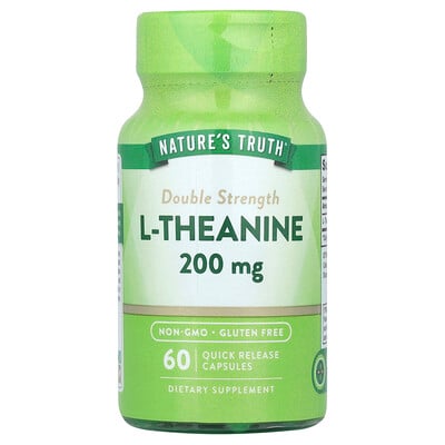 Double Strength L-theanine, 60 Quick Release Capsules