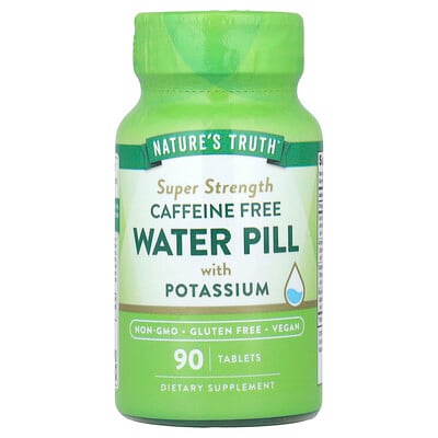 Water Pill With Potassium, Caffeine Free