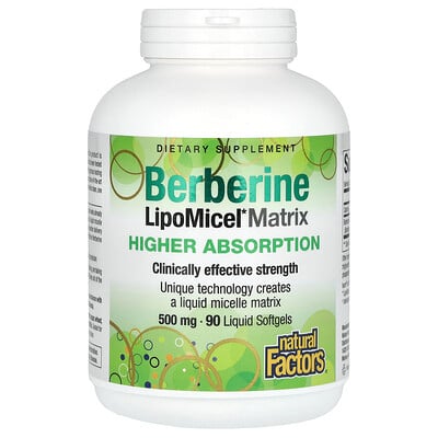 Berberine Lipomicel Matrix, 90 Liquid Softgels