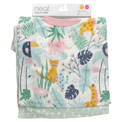 Baby Bibs, 6m+, Animals, 2 Count
