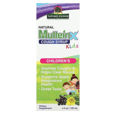 Natural Mullein-x Cough Syrup, Kids