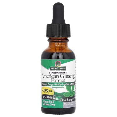 Standardized American Ginseng Extract, Alcohol-free