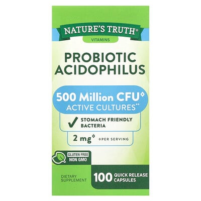 Probiotic Acidophilus, 100 Quick Release Capsules