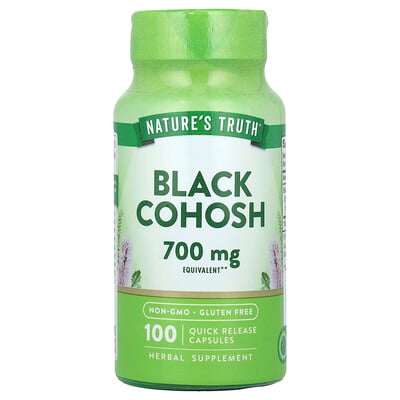 Black Cohosh, 100 Quick Release Capsules
