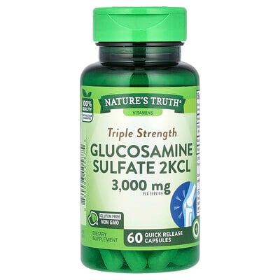Triple Strength Glucosamine Sulfate 2kcl, 60 Quick Release Capsules