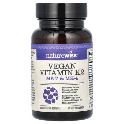 Vegan Vitamin K2, Mk-7 & Mk-4, 90 Vegetarian Softgels