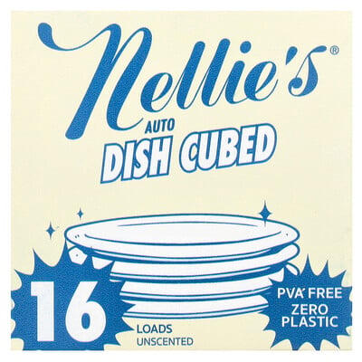 Auto Dish Cubed, Unscented, 16 Cubes
