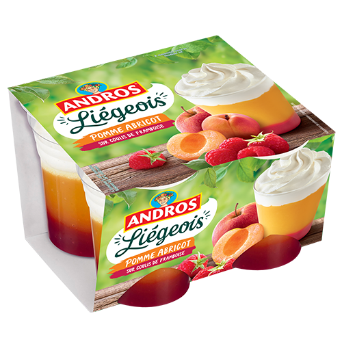 Dessert Fruitier Pomme Abricot Framboise