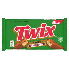 Barre Twix Chocolat Caramel Saveur Noisette